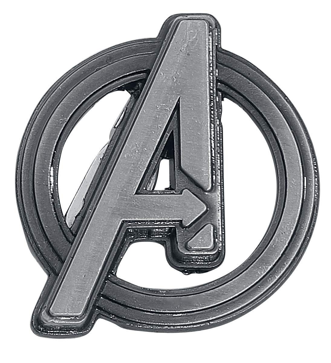unisex adult Modern Avengers Logo Lapel Pin, Silver, 1 US