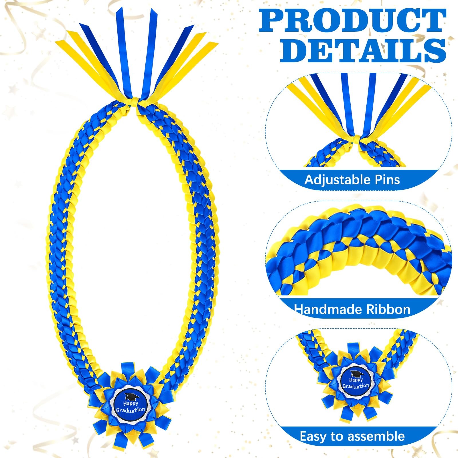 2026 Graduation Money Lei Braided Ribbon Class Of 2026 DIY Cash Gift 47.24 In