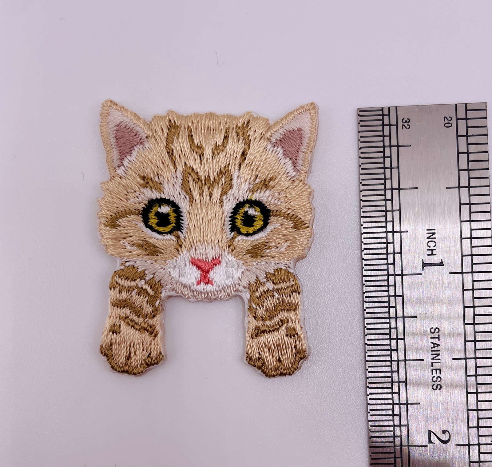 Ginger Cat Yellow Cat Orange Tabby Cat Iron On Patch