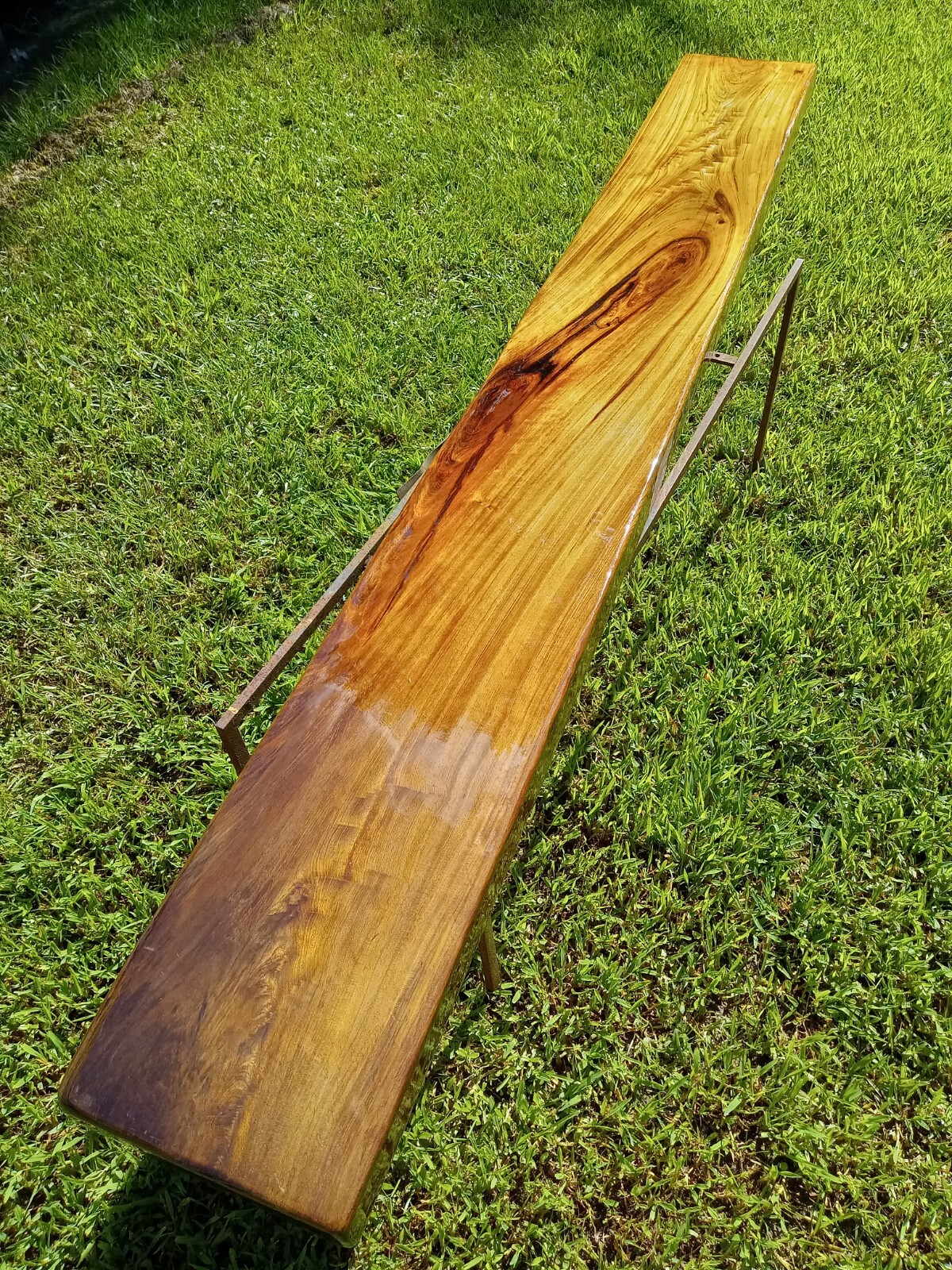 Returns Accepted Mantel or TV Table Top REAL Old Growth Sinker Cypress Wood Slab