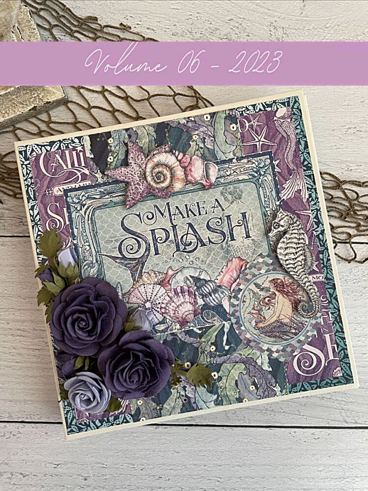 GRAPHIC 45 MAKE A SPLASH TRIFOLD WATERFALL FOLIO ALBUM KIT VOL 6 2023