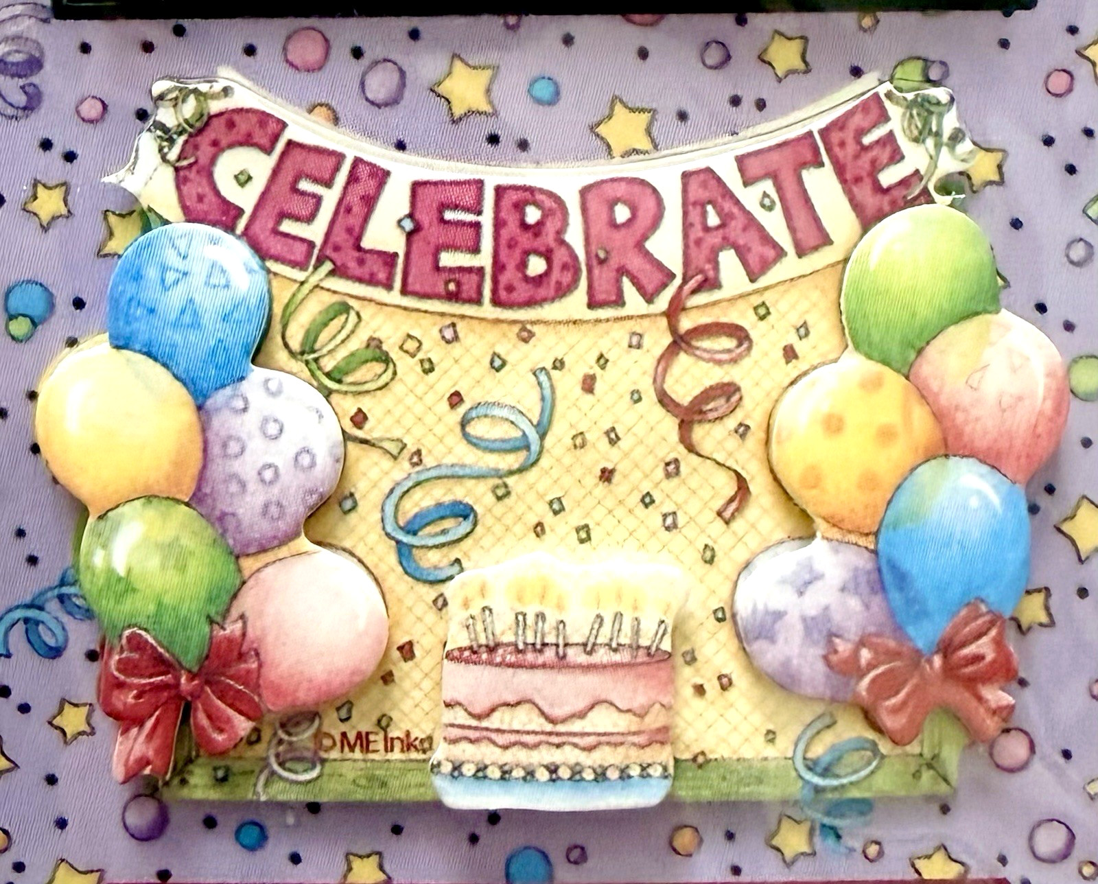 Mary Engelbreit Dimensional Stickers- Birthday Boy Celebration – Cards, Carfts