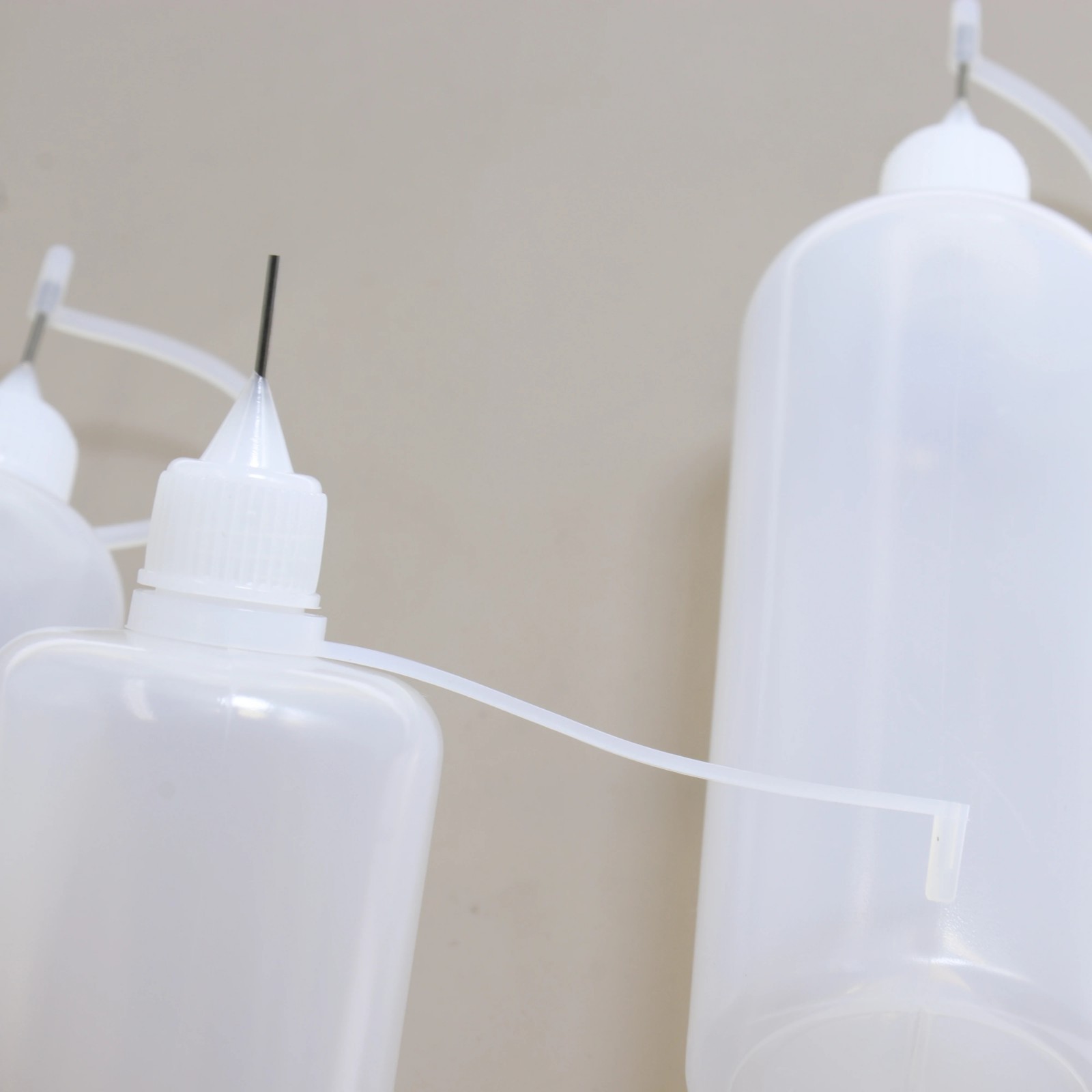 Plastic Squeeze Bottle – Needle Tip Applicator for Glue – 15ml 30ml 120ml