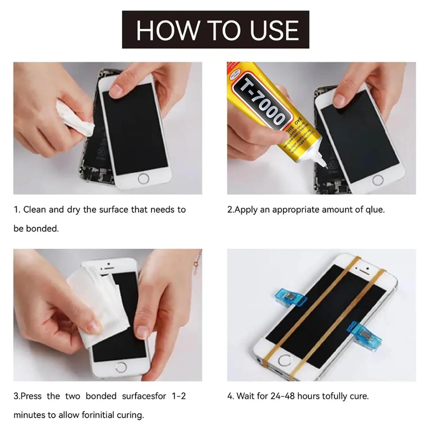 B-7000 T-7000 Clear Adhesive Glue 15/50/110ML – Phone Repair DIY Glass PlasticB