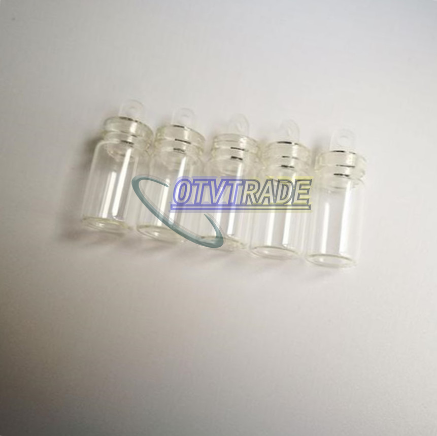 10pcs 1ml Bottle Empty Sample Vials Clear Glass Bottles NEW