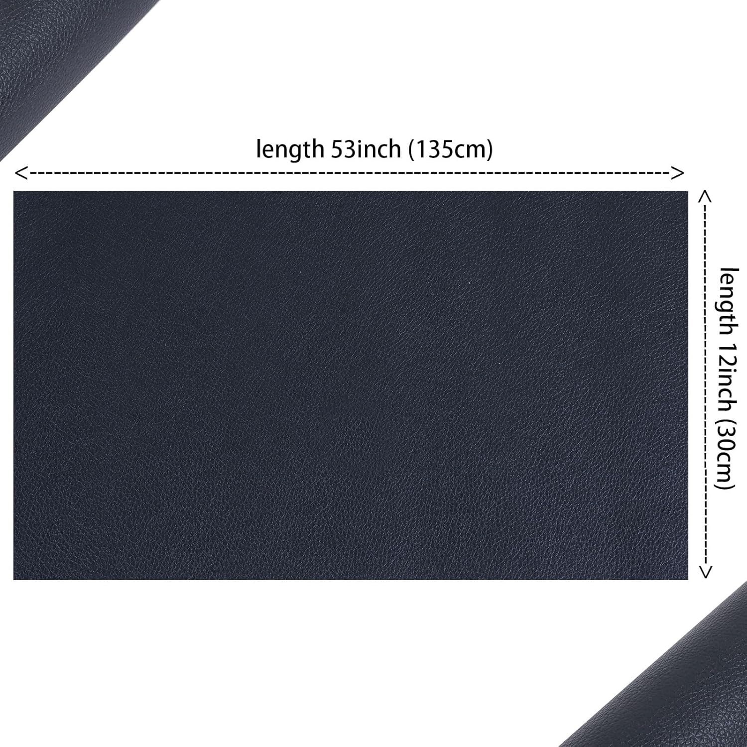 Solid Color Faux Leather 12″X53″30cmX135cm,Faux Leather Sheets Roll Very Suit…