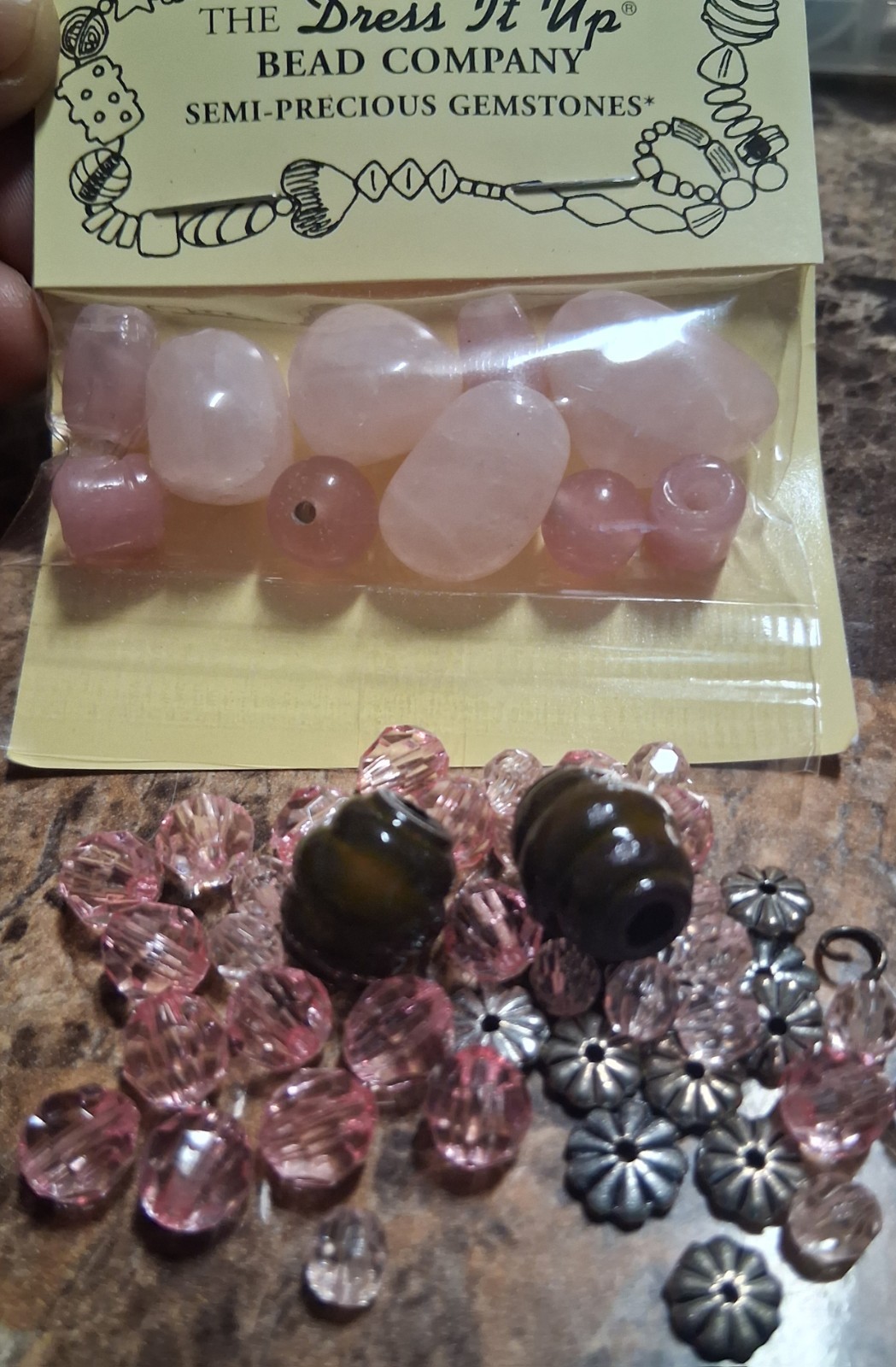 Dress It Up Bead Company Glass/semi-precious Stone Bead Mix Lot Multicolor