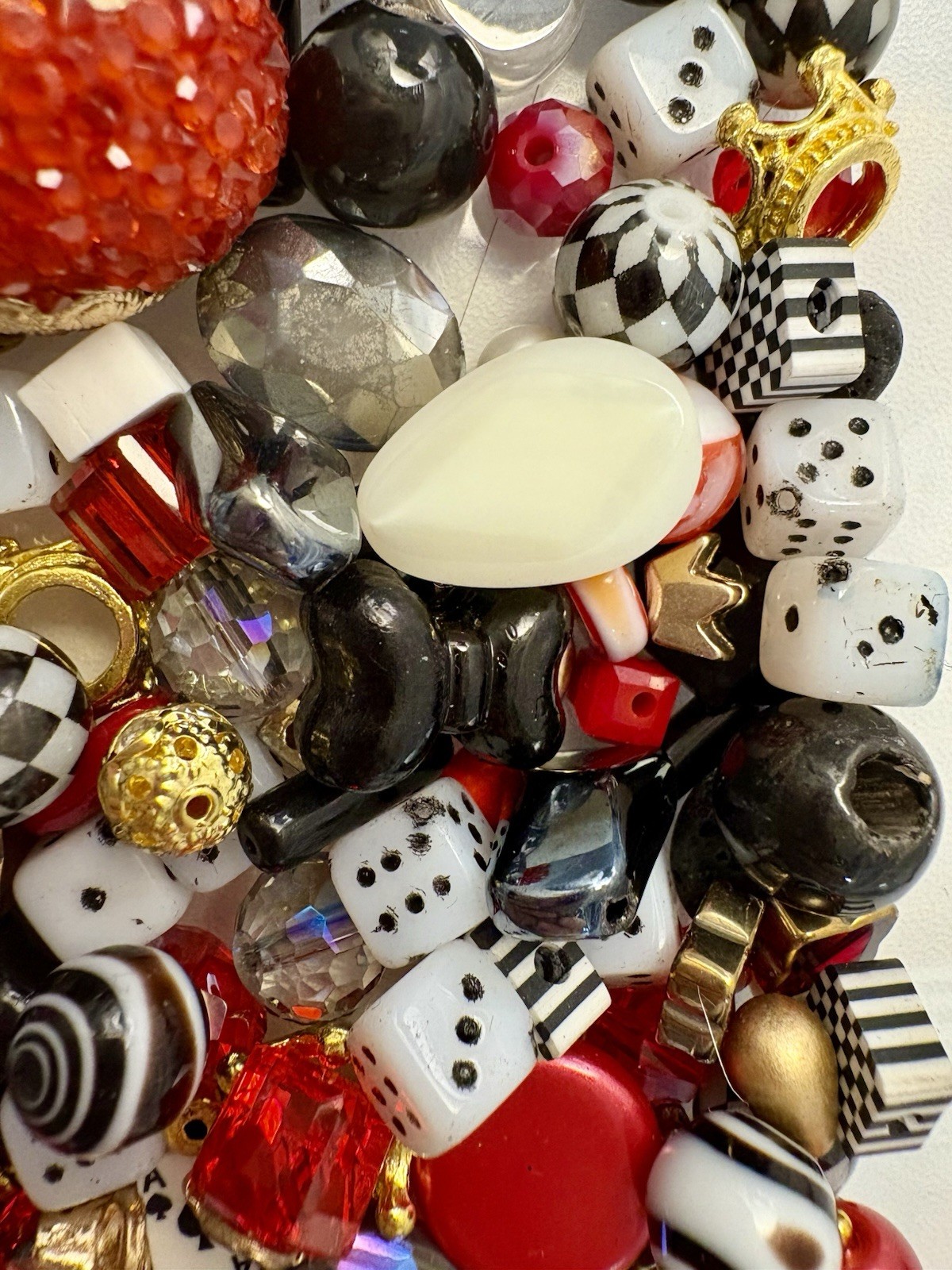 Casino Nights BEAD MIX for Jewelry Making – Glass, Gemstone, Boho, Czech