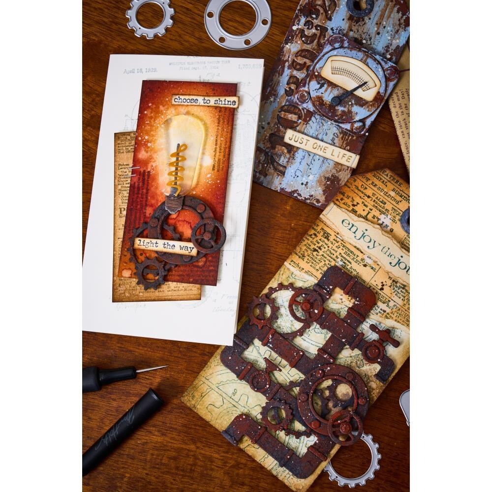 Tim Holtz “VAULT INDUSTRIAL” 666874 Sizzix Thinlits Cutting Dies 2025