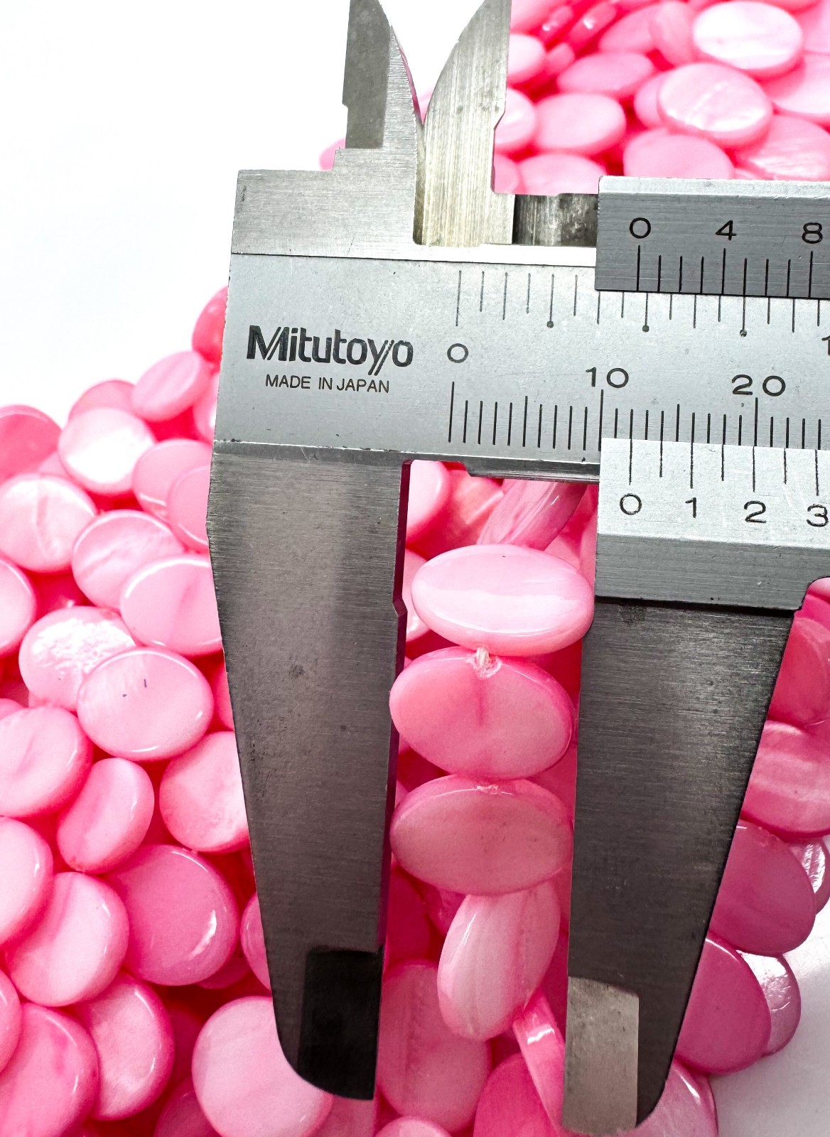 Rose Pink Mother of Pearl Oval Beads Genuine 12x9mm MOP Shell PG323
