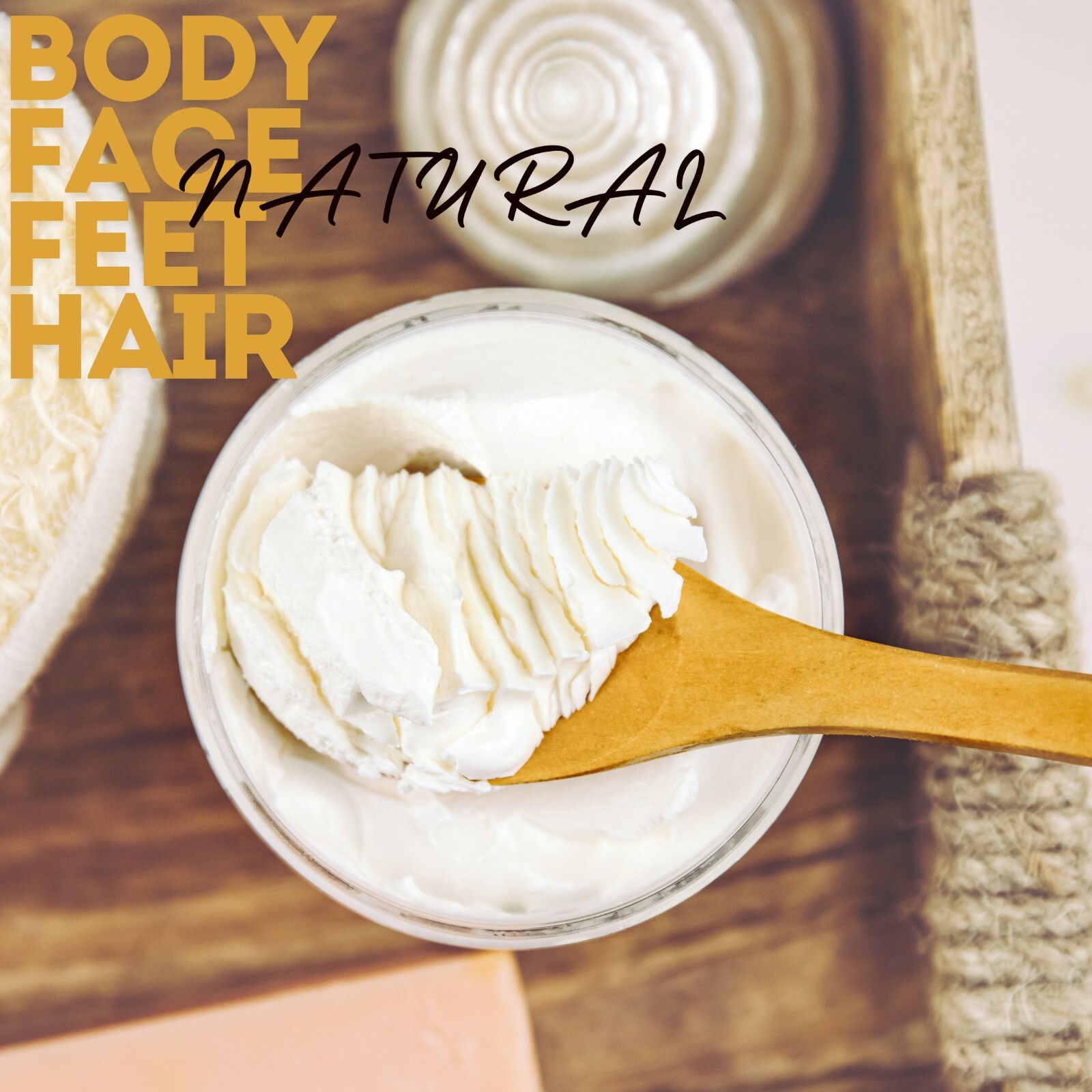 8 oz Whipped Scented Body Butter with Shea Butter & Fragrance Oils for Body Hair