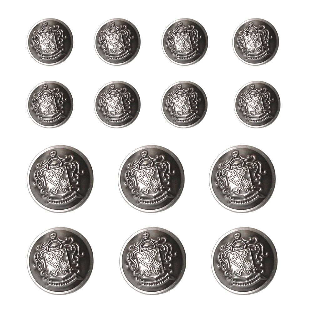 YaHoGa 14 PCS Antique Silver 20 millimeters, 15