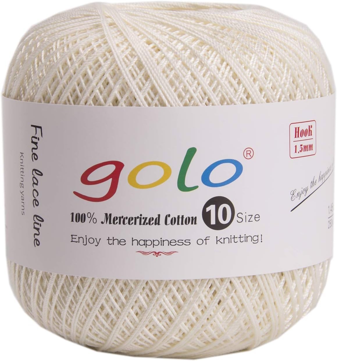 Smooth Mercerized Cotton Thread Size 10 (250 Yards) – Eco-Friendly Craft Yarn