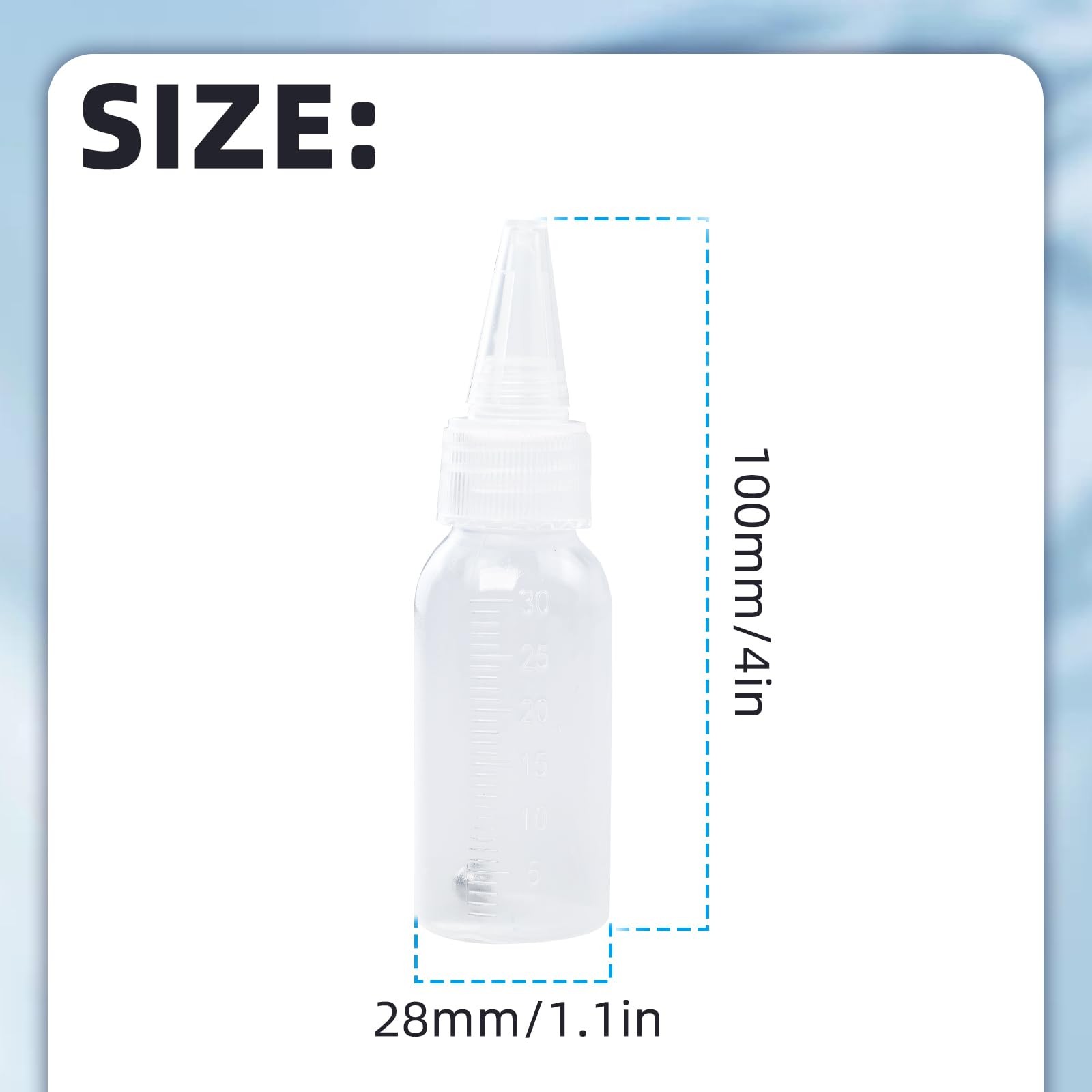 10Pcs Paint Bottle, 30ml Empty Airbrush Bottles with Scale, Plastic Airbrush …
