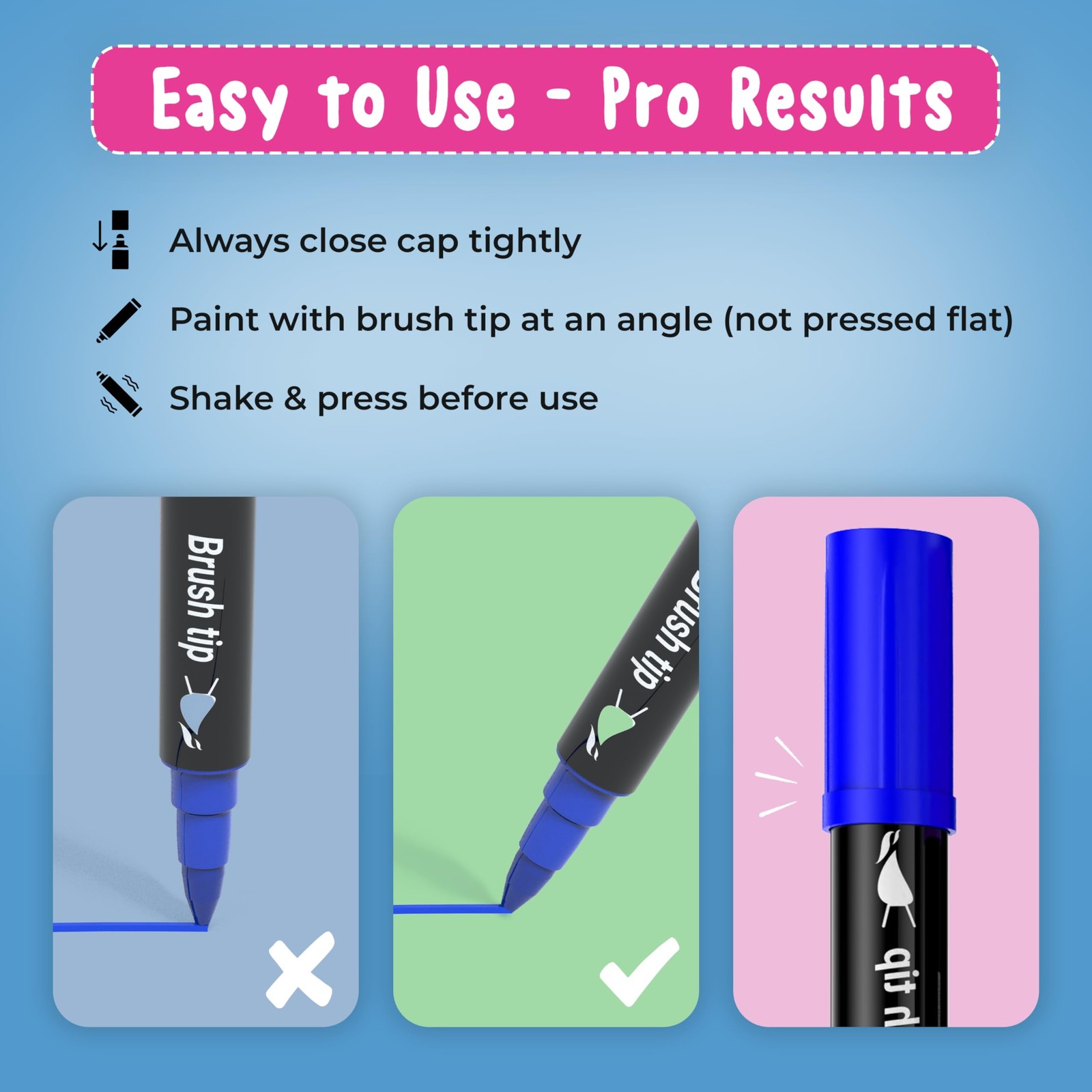 Acrylic Paint Pens for Rock Painting Stone Ceramic Glass Wood