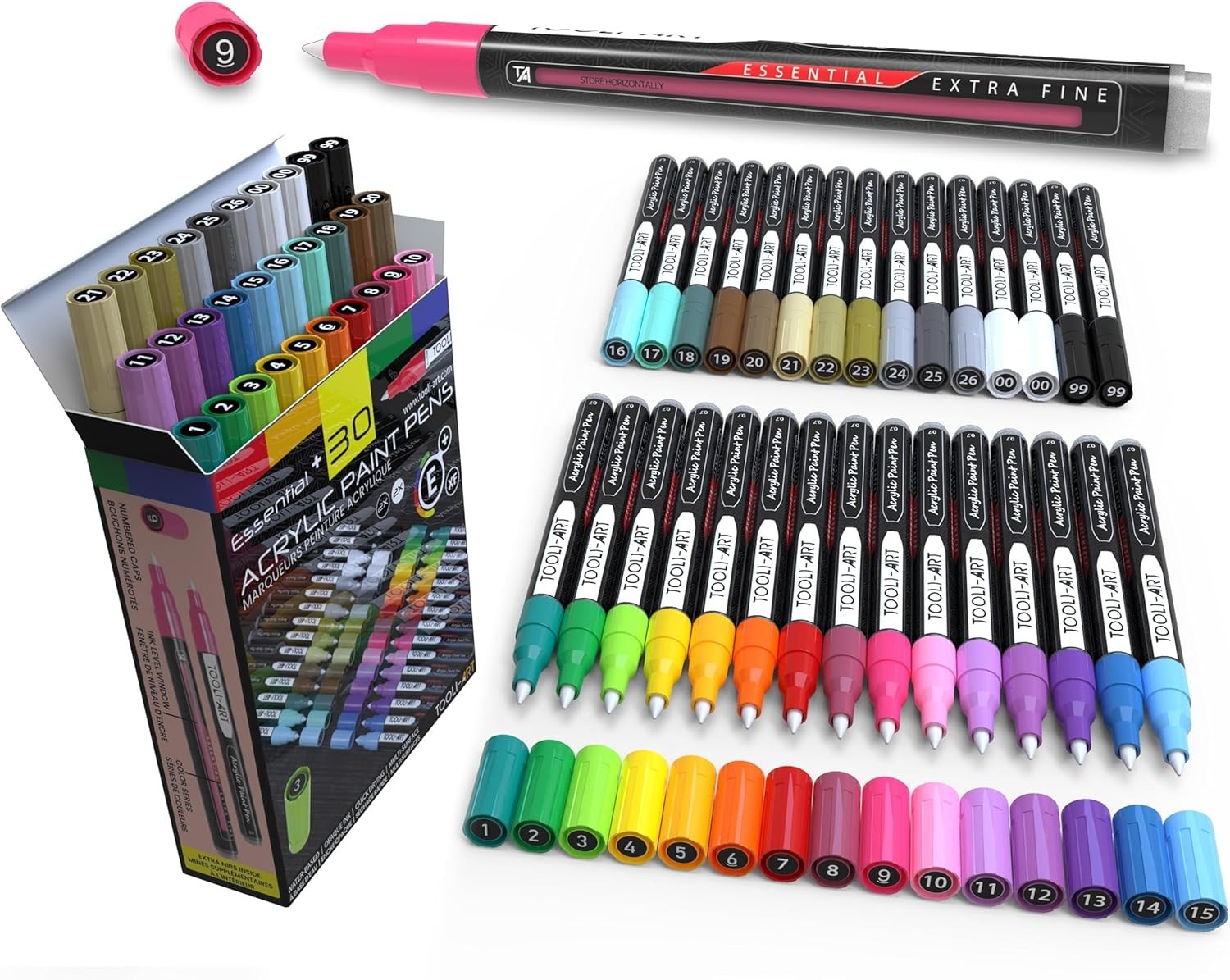 Assorted Colors Paint Markers – Quick Dry, Multi-Surface