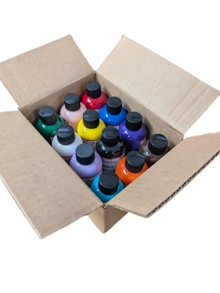 Angelus Acrylic Leather Paint Best Sellers Starter Kit 4 Ounce Bottles – 12 Pack