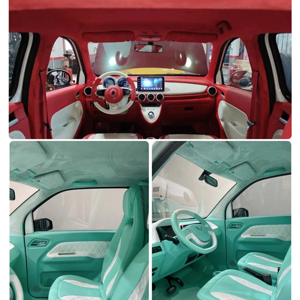 Self Adhesive Suede Fabric Sheet Rolls Stick on For Car Interior, Line Drawers