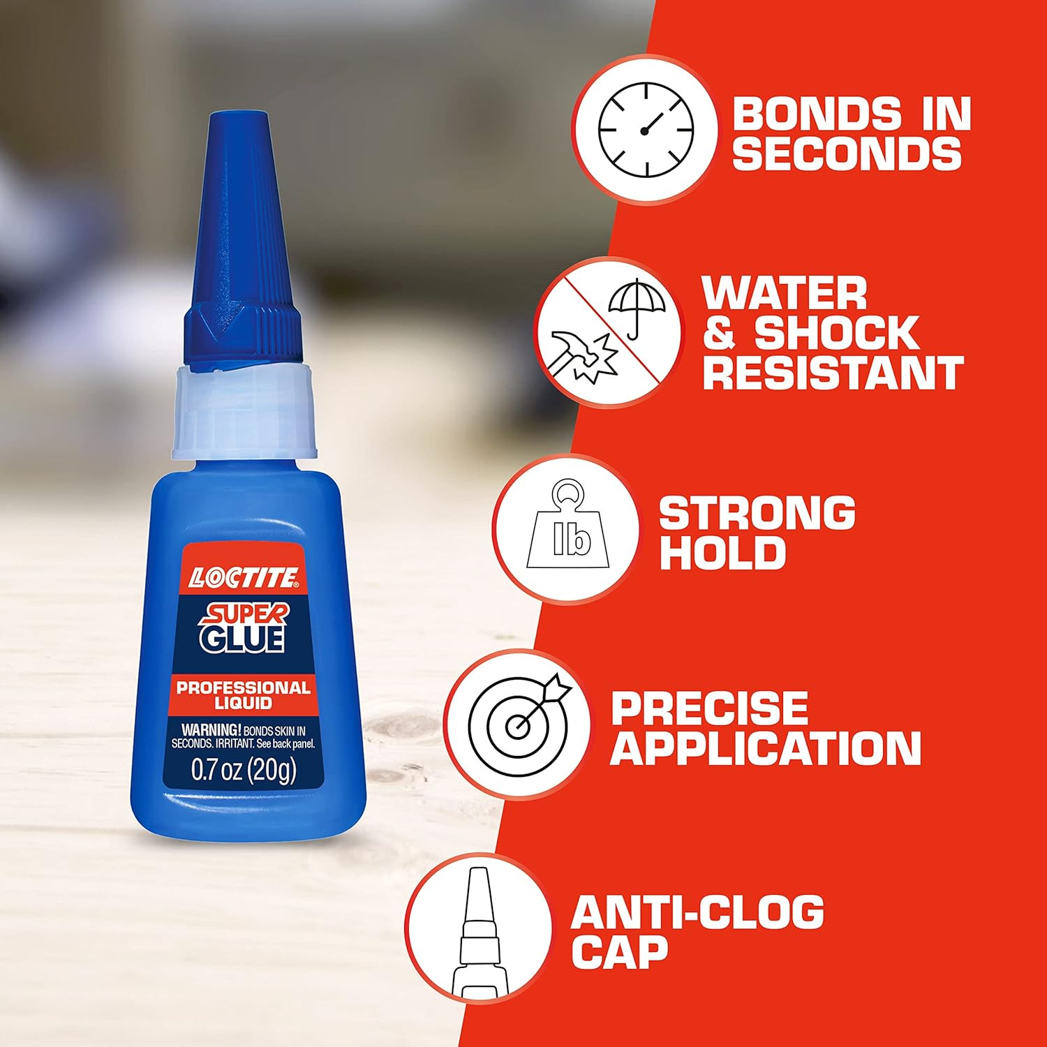 Loctite Super Glue Professional Liquid, Clear, 0.7 Fl Oz Bottle, 2 Pack – Superg