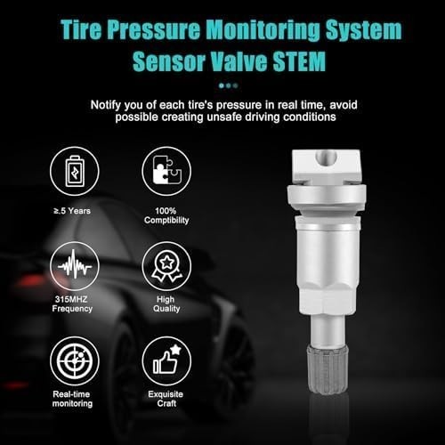 4PCS Tire Pressure Sensor Valve Stem (TPMS) Repair Kit Compatible with BMW