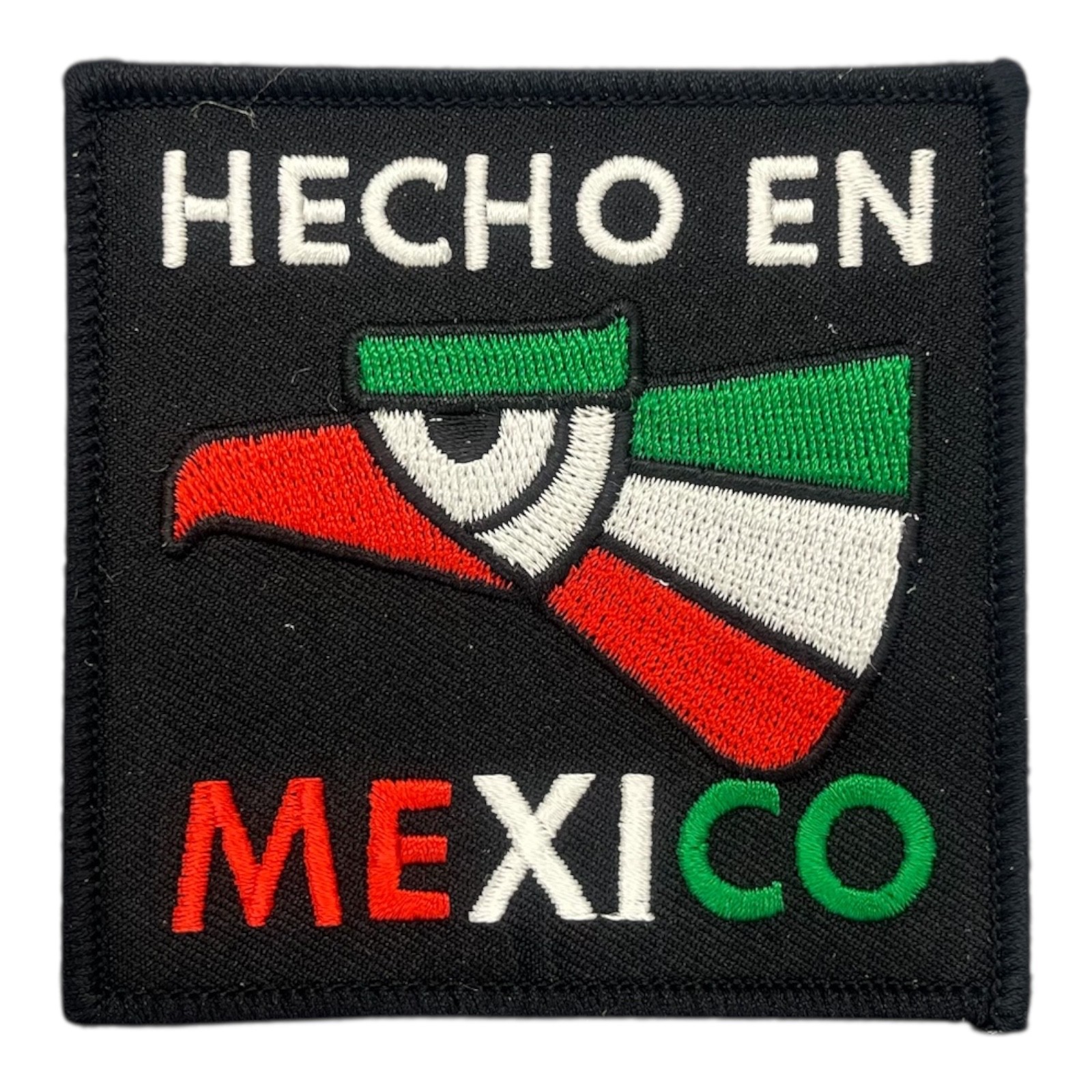 Made in Mexico Hecho En Mexico Flag Iron On Embroidered Patch Badge Pride 3”