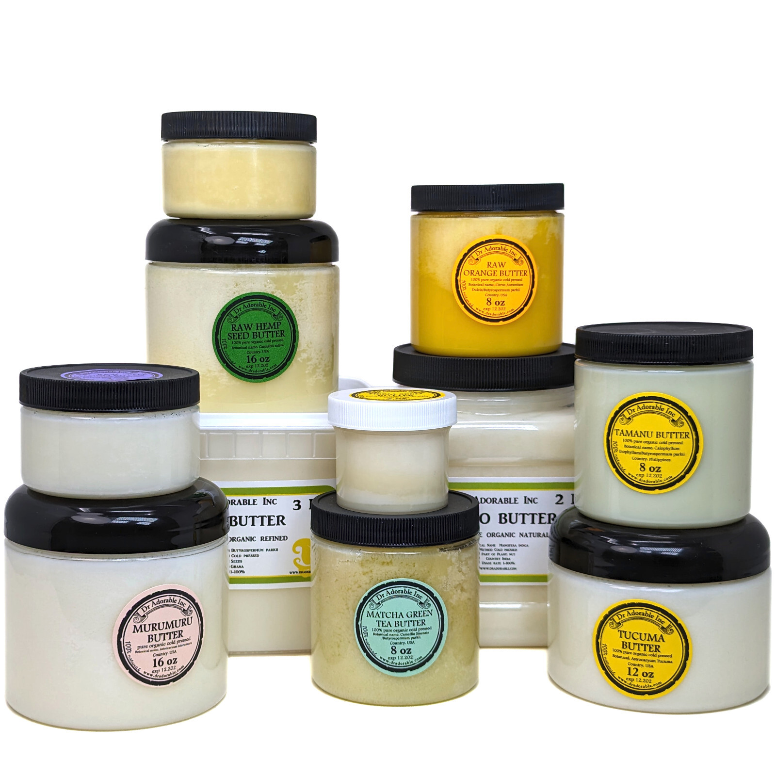 TANGERINE BUTTER ORGANIC NATURAL COLD PRESSED 100% PURE HAIR SKIN BODY GRADE A