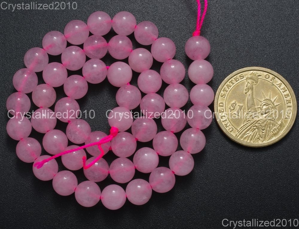 Natural Rose Quartz Gemstone Round Beads 2mm 3mm 4mm 6mm 8mm 10mm 12mm 14mm 16″