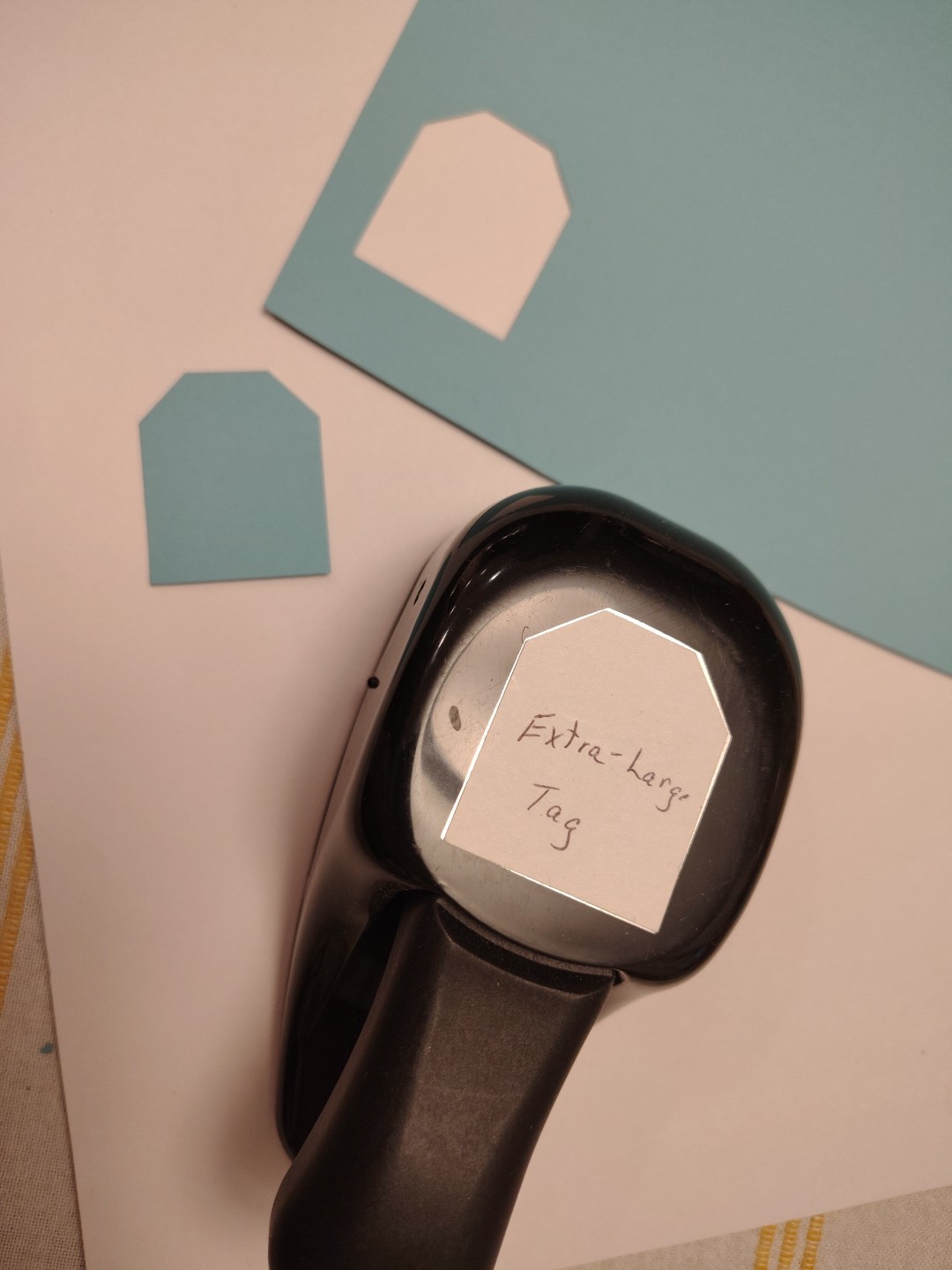Stampin Up Punch Whale Tail Handle Paper Shapers EK Success Gift Tag Label Punch