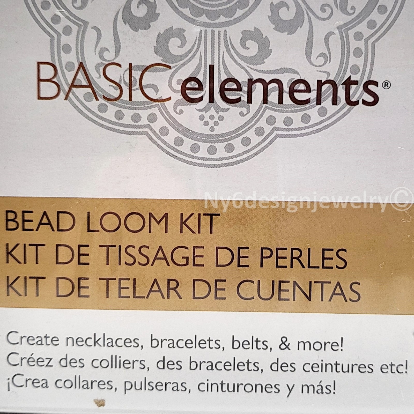 Beadsmith Bead Loom Beginners Kit – Beads,Needles,Thread,Patterns,Instructions