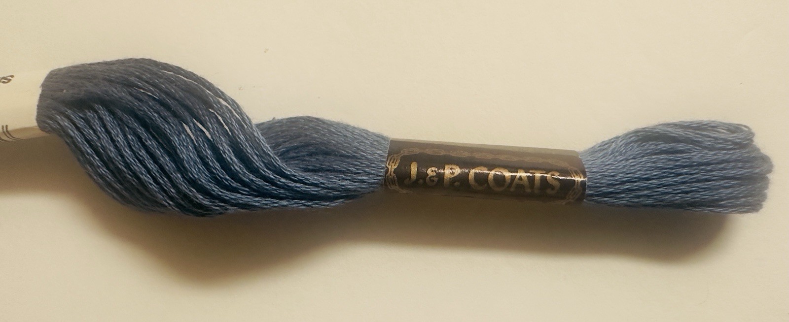 Vintage J&P COATS EMBROIDERY Floss 100% Cotton #272 Dark Blue 6 Strand Floss