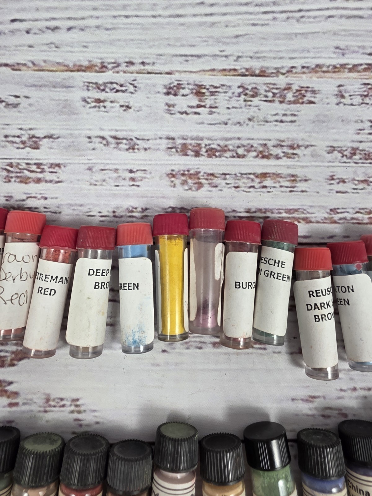 75+ China Porcelain Powder Paints Vials House Of China, Maryland China, Mr &Mrs