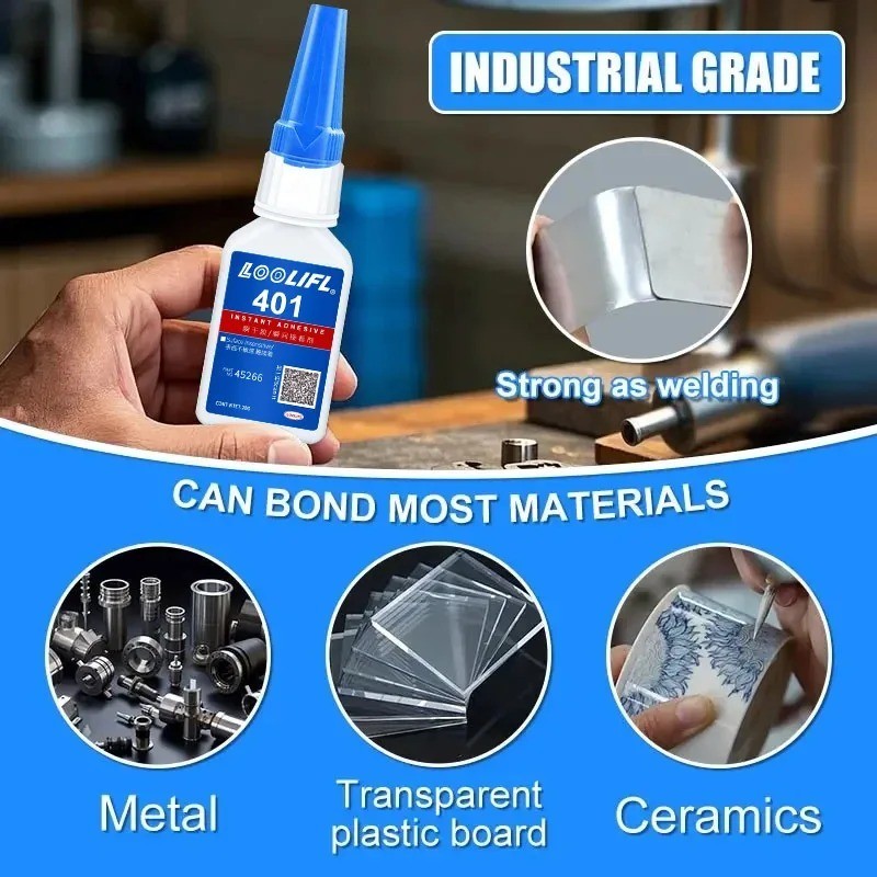 1 PC 20ml Instant Strong Super Glue Universal Fast Adhesive for Metal Plastic