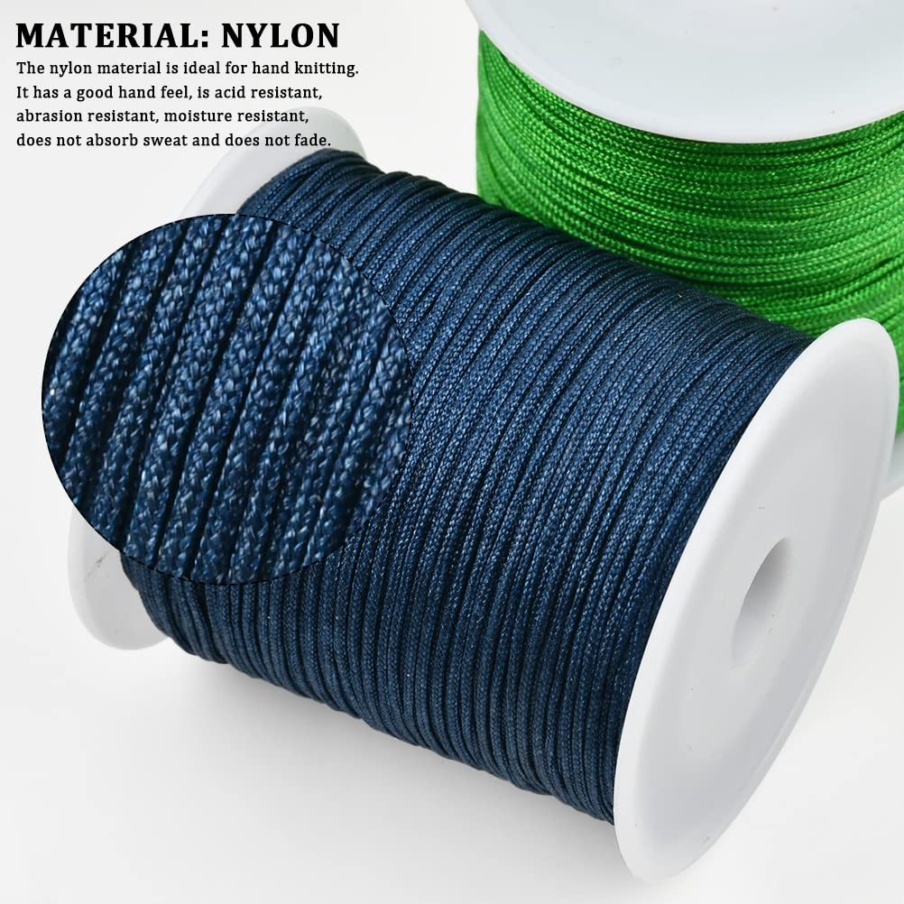 600 Yards 1mm Nylon Beading String Hilo Chino para Pulseras Chinese Knotting …