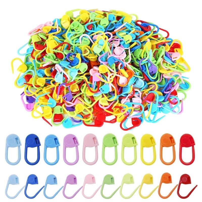 50PCS Color Stitch Markers Locking Clips for Knitting Crochet DIY Crafts