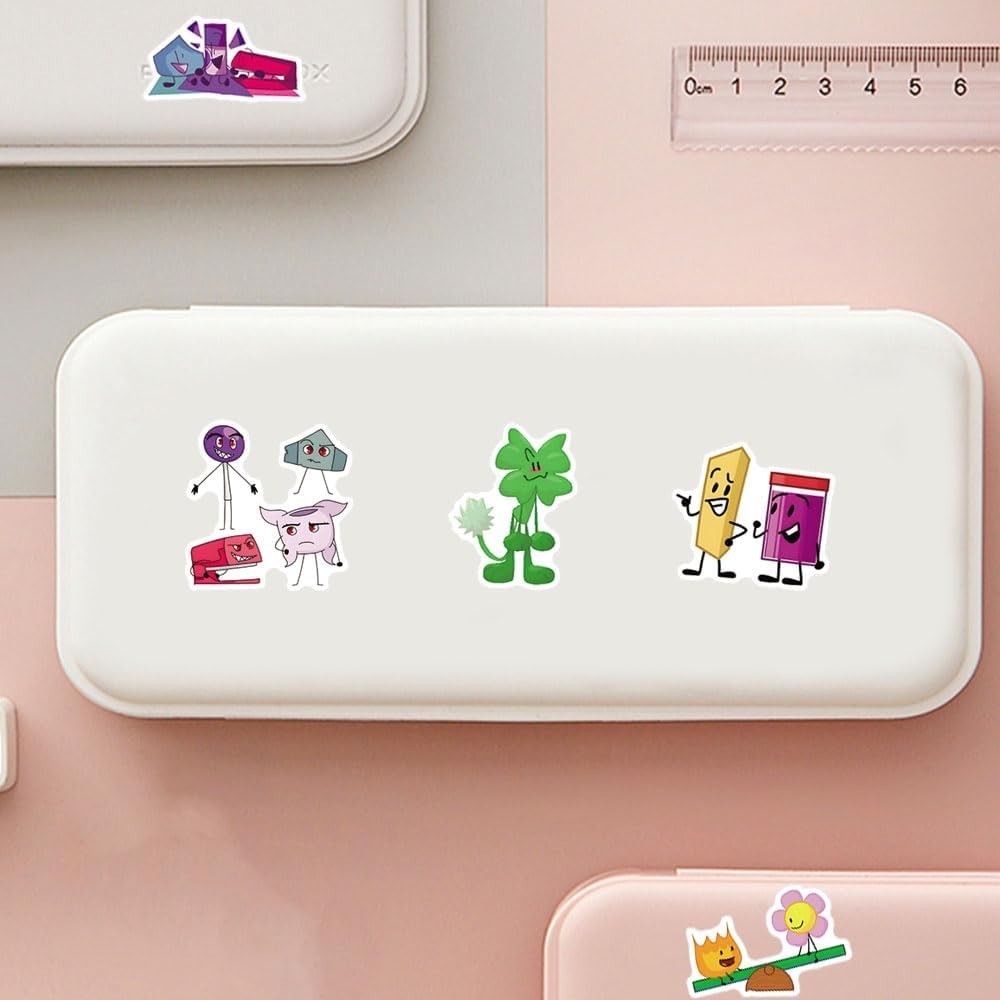 125Pcs Bfdi Stickers Pack, Aesthetic Vinyl Waterproof Sticker Decals Colorful