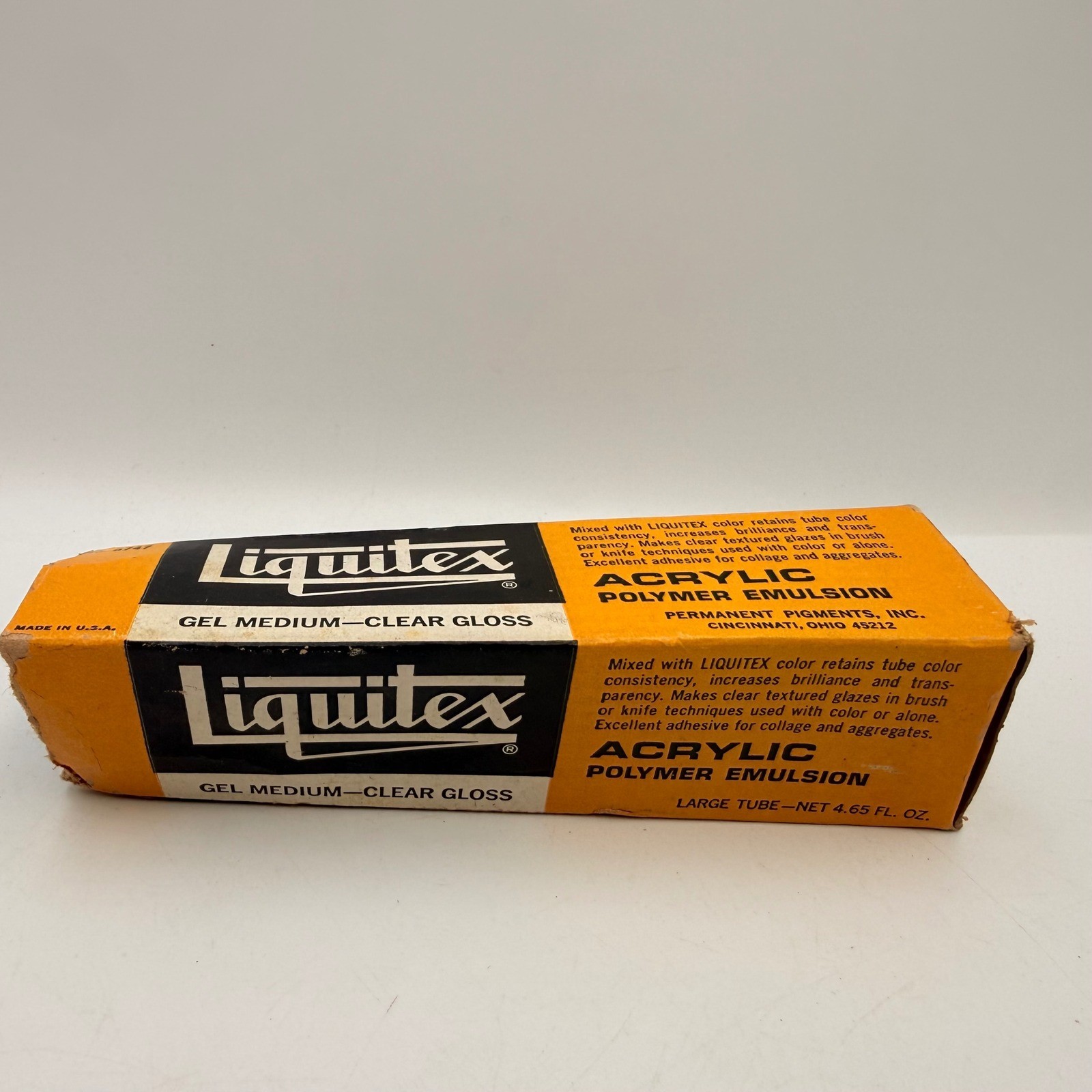Liquitex Gel Medium Clear Gloss Acrylic Polymer Emulsion 4.65 oz No. 5747 VTG