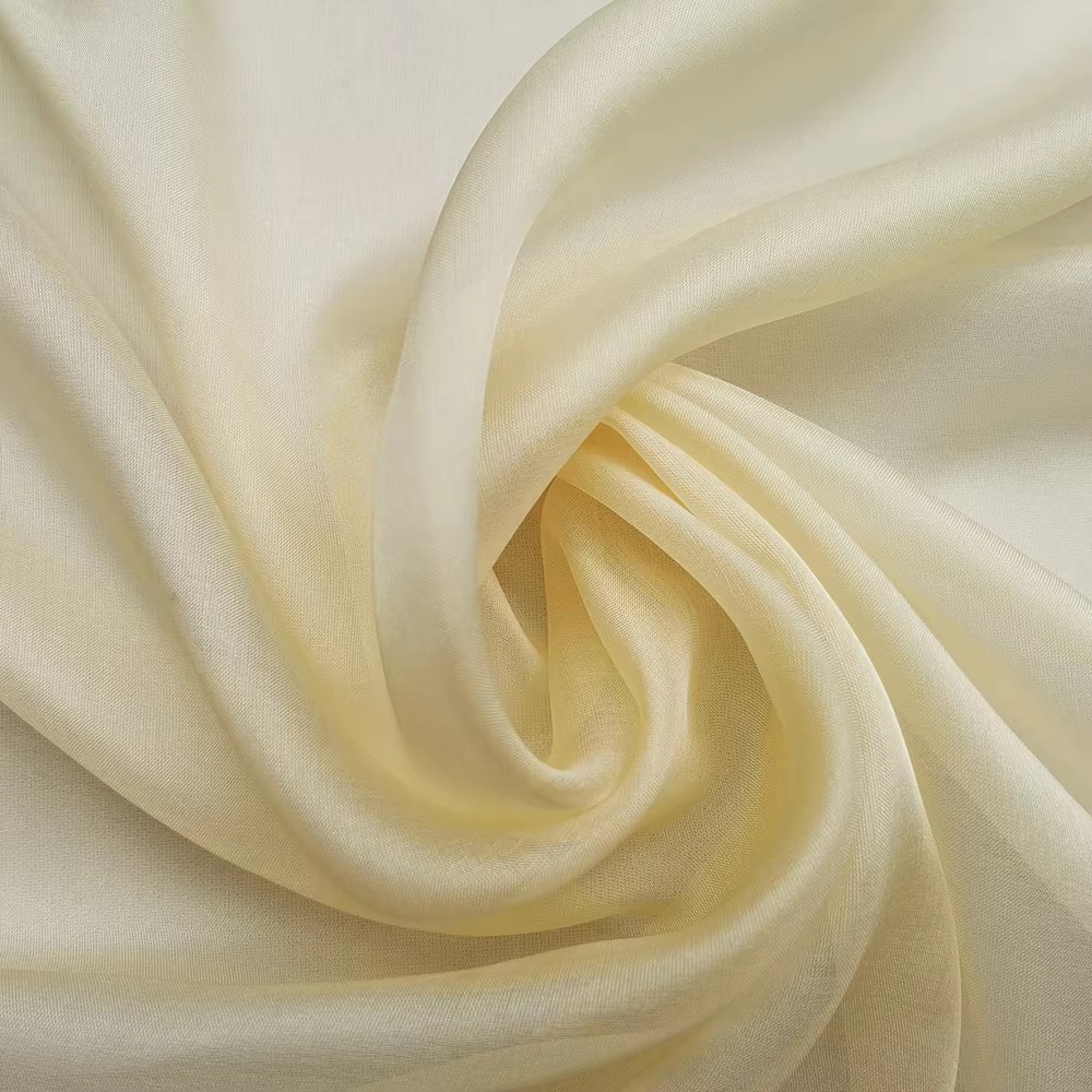 55” Wide Plain Mulberry Pure Silk Chiffon Fabric By the Yard Flowy Wedding Silk