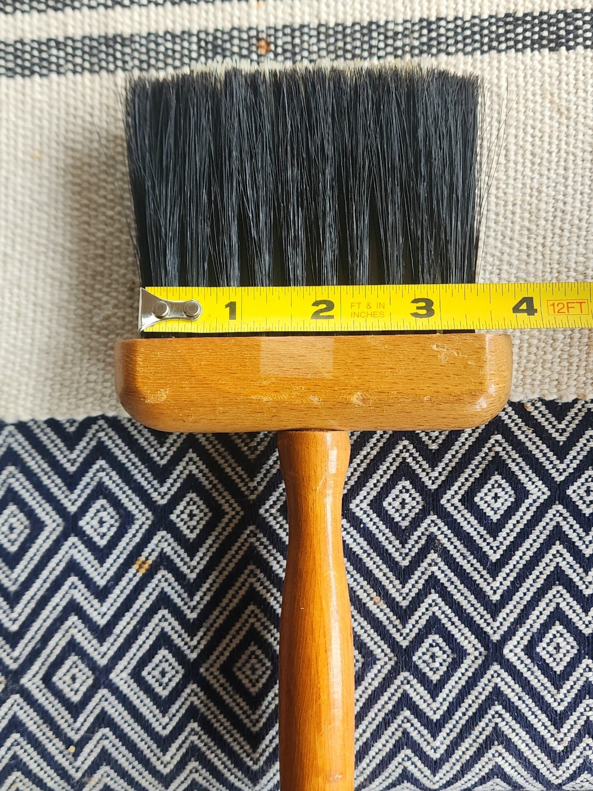 Vintage Whistler Brush Badger Hair Faux Finishes Dusting Brush New Old Stock