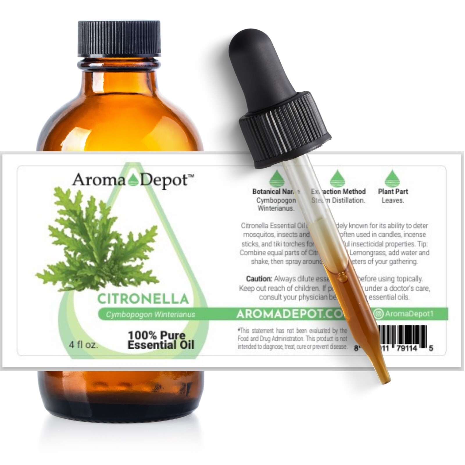 Citronella Essential Oil Therapeutic Grade 100% Pure Natural Aceite Esencial