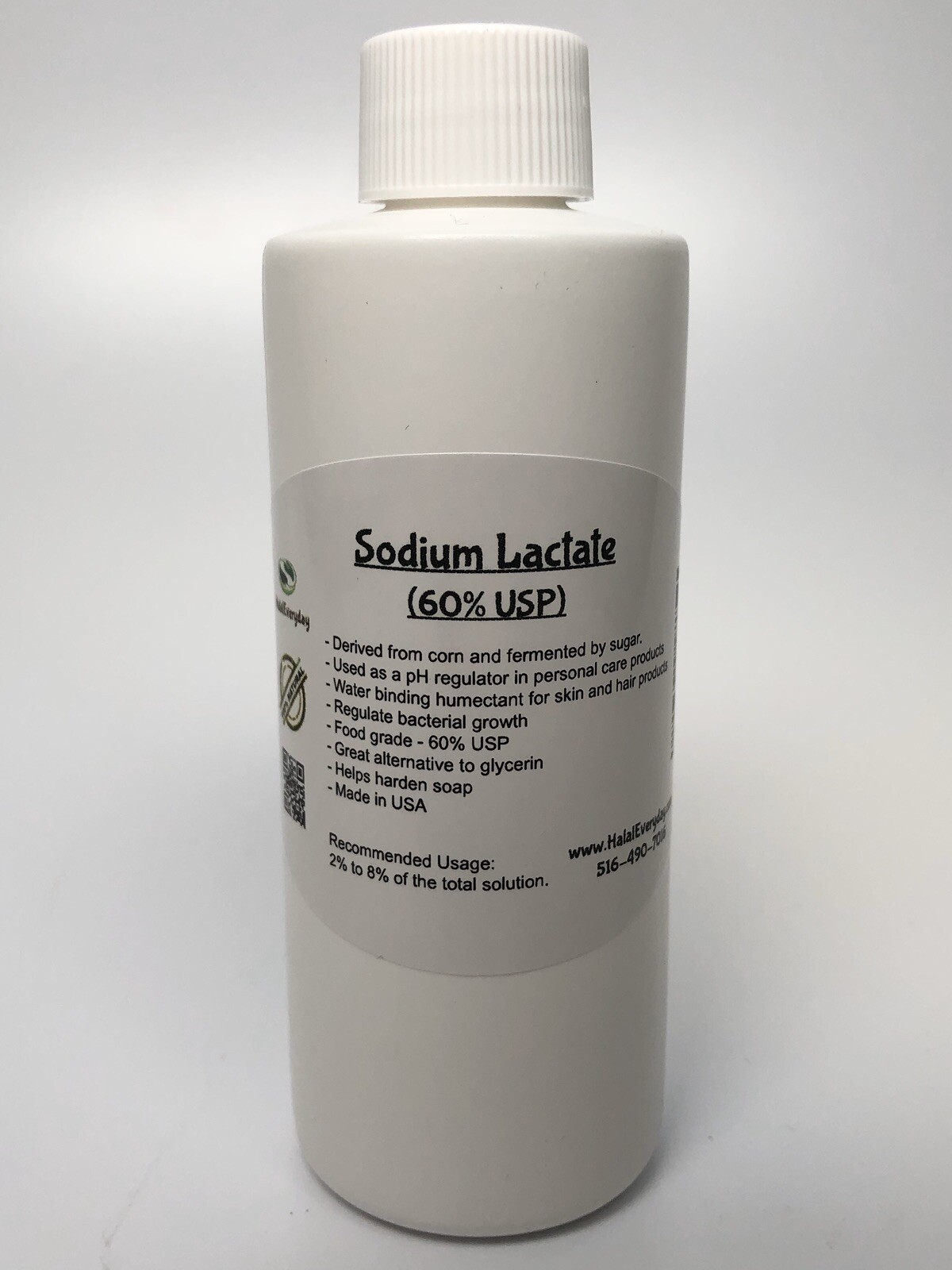 Sodium Lactate 60% – Soap Making Supplies – Massage Oil – Liquid Salt – PURE