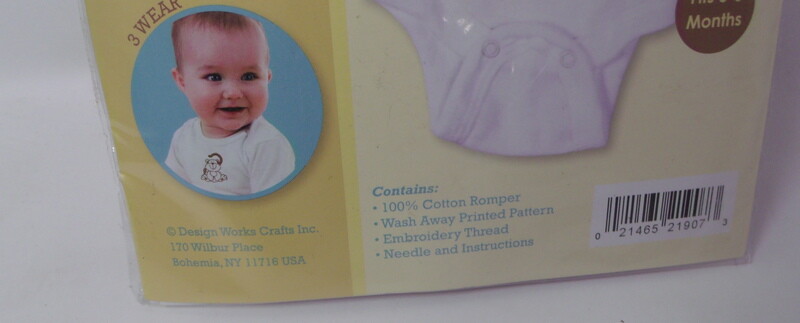 Tobin MONKEY Soft Touch Embroidery Romper 0-3 months