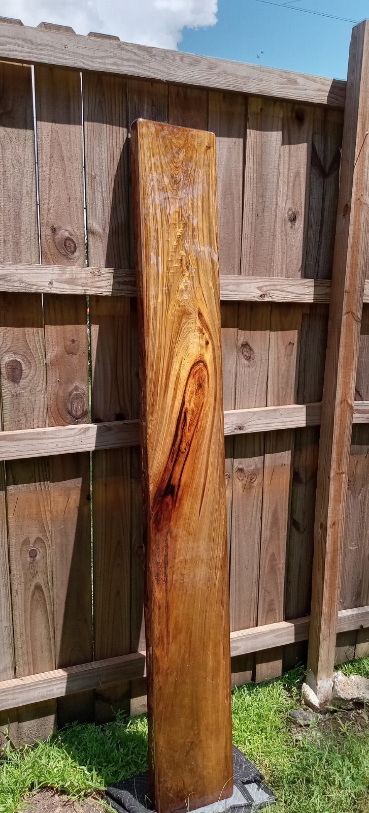 Returns Accepted Mantel or TV Table Top REAL Old Growth Sinker Cypress Wood Slab