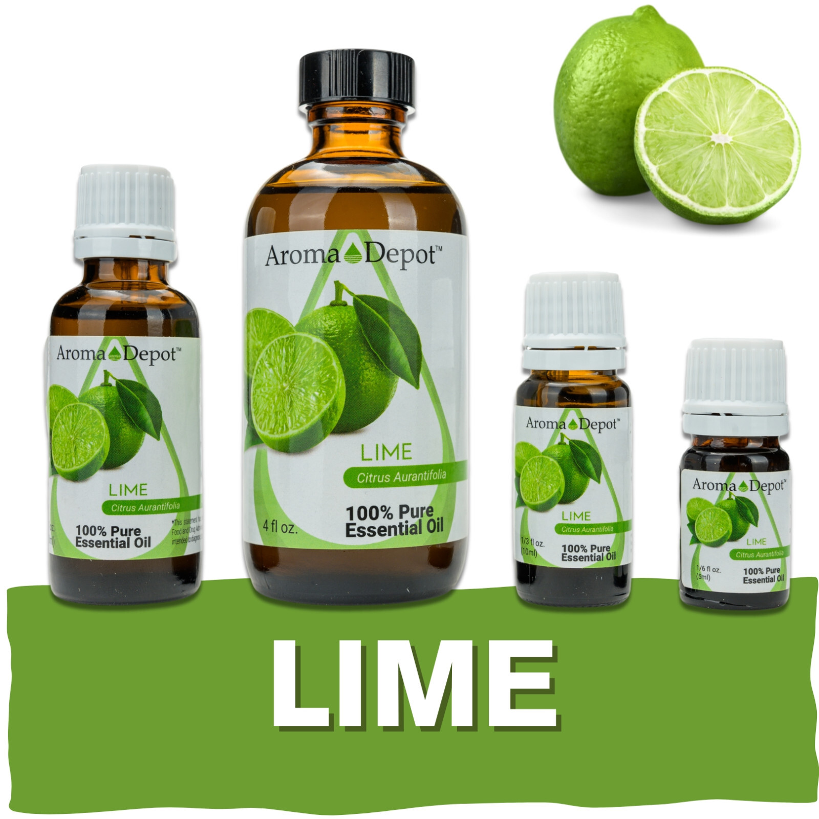 Lime Essential Oil Therapeutic Grade 100% Pure Natural Aceite Lima Esencial