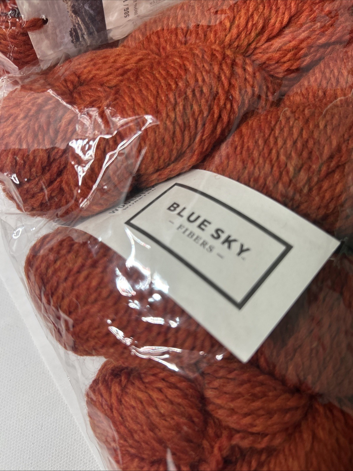 Blue Sky Fibers Yarn Lot Rusted Roof 1311 100% Fine Highland Wool 9 Hanks (MC1)