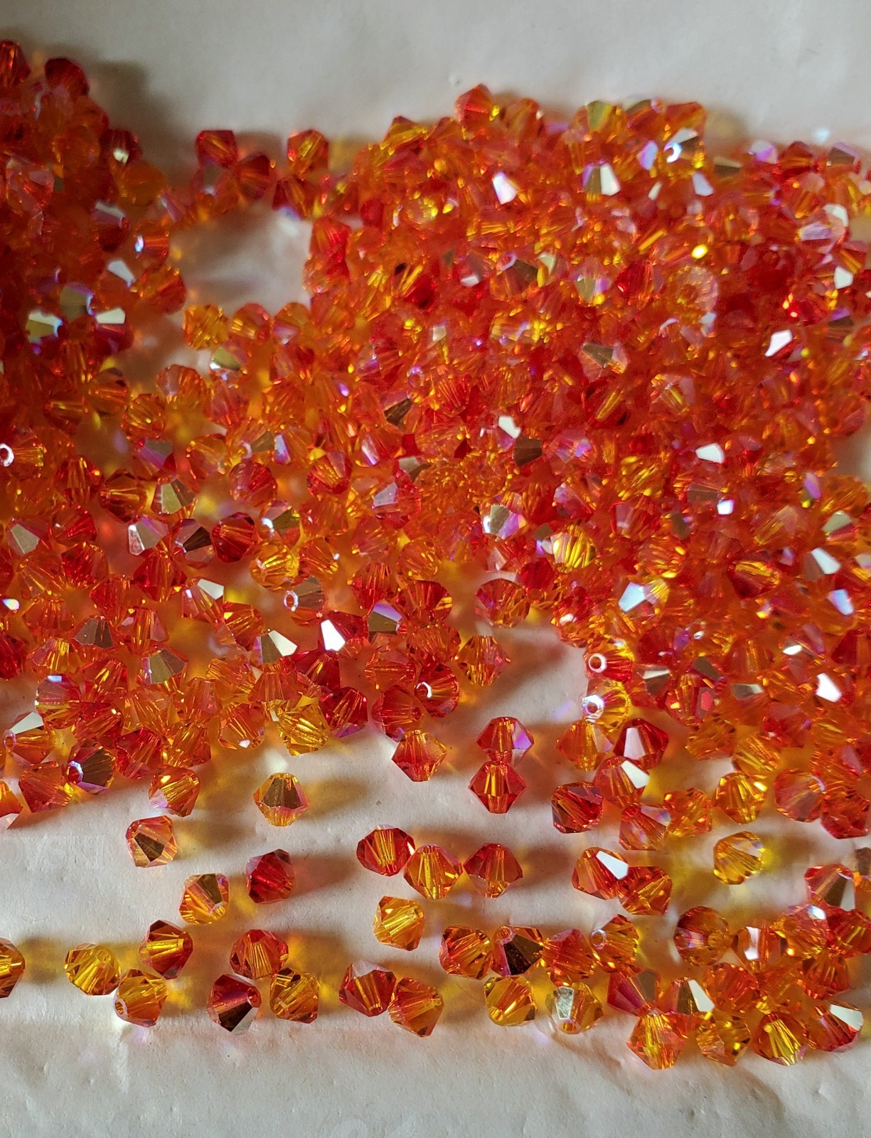 Swarovski 5301 4mm bicone beads, Fireopal AB (48pcs)