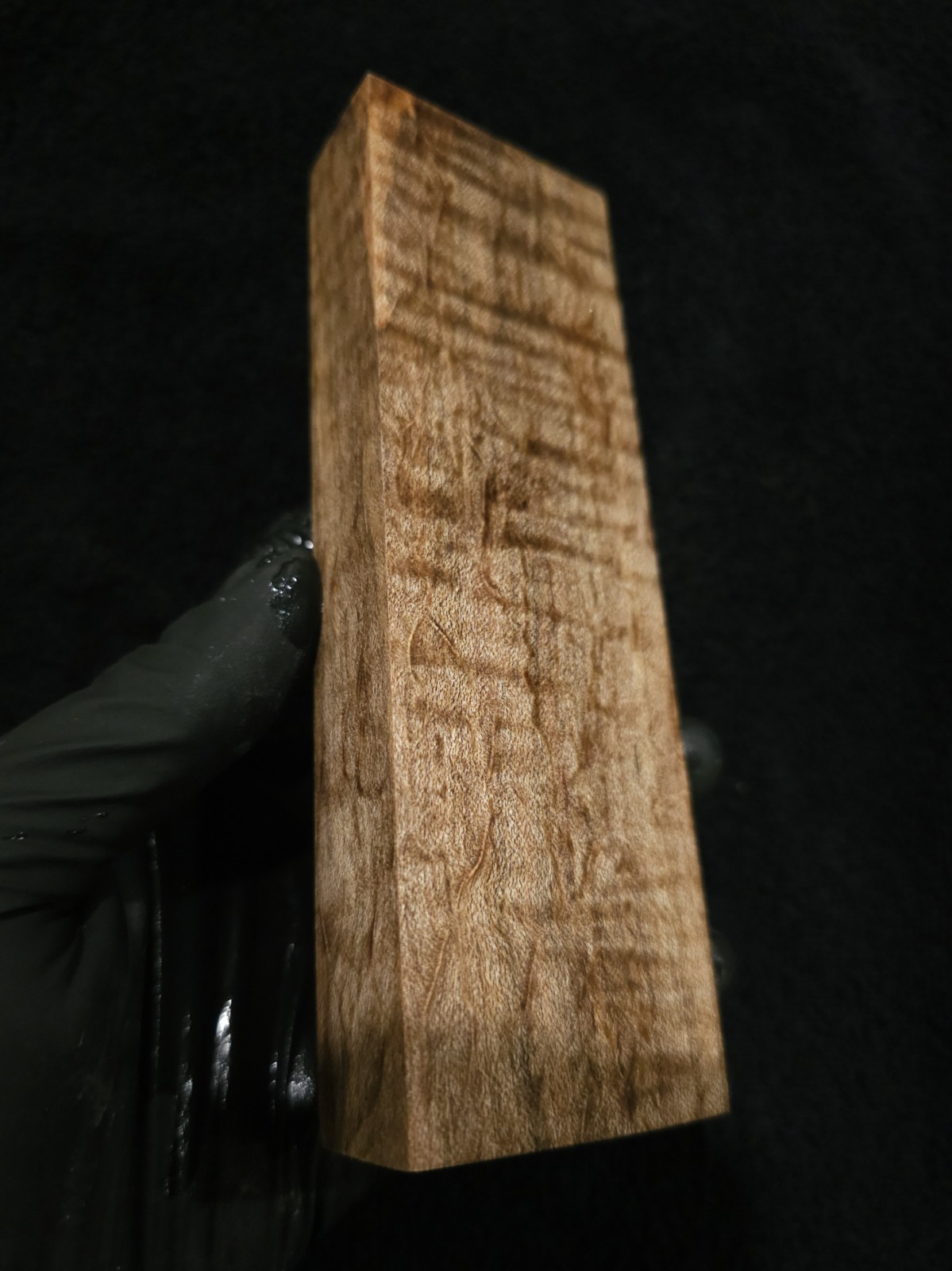 Stabilized Curly Ambrosia Maple Block – Knife Scales/Pen Blanks