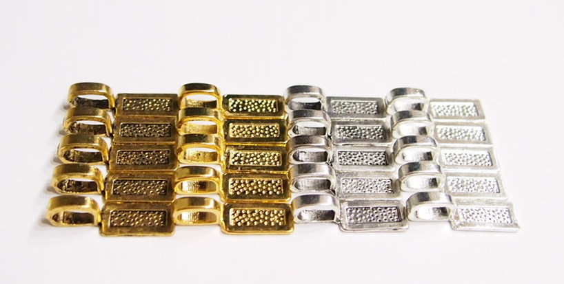 4 Colors Rectangle Glue Bails, 5 each, 20 total, 4 Pendants, Cameos, Cabs Glass