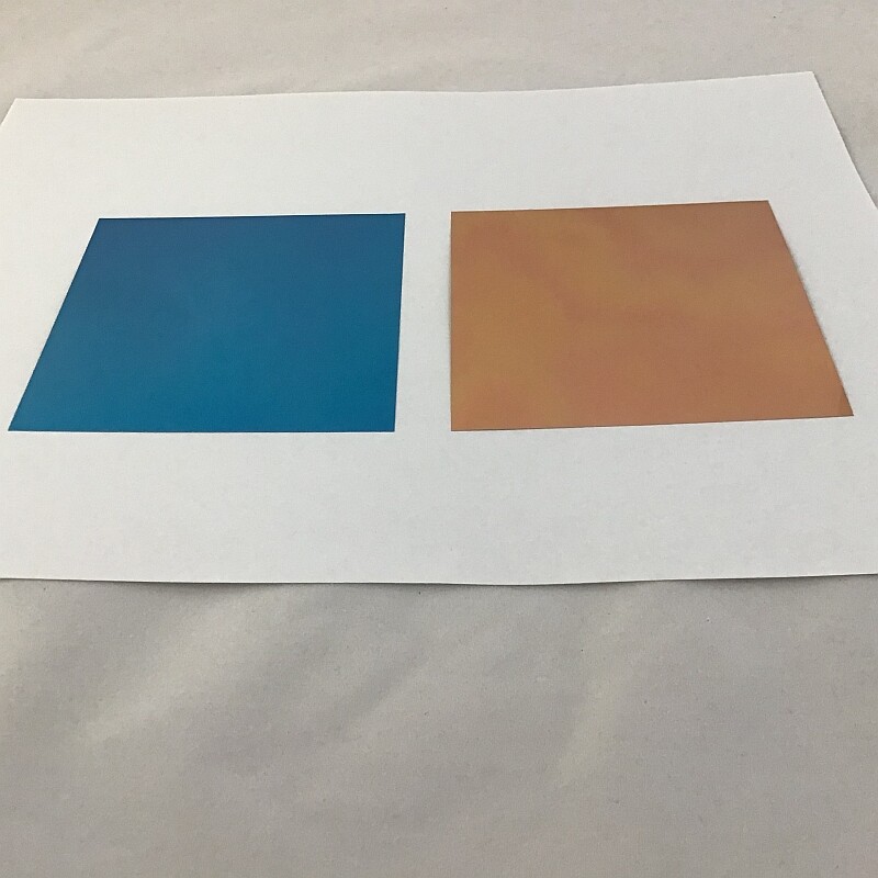 12 ANODIZED ALUMINUM SHEETS/ASSORTED COLORS AND SIZES/.008″ & .003″ 1145 ALLOY H