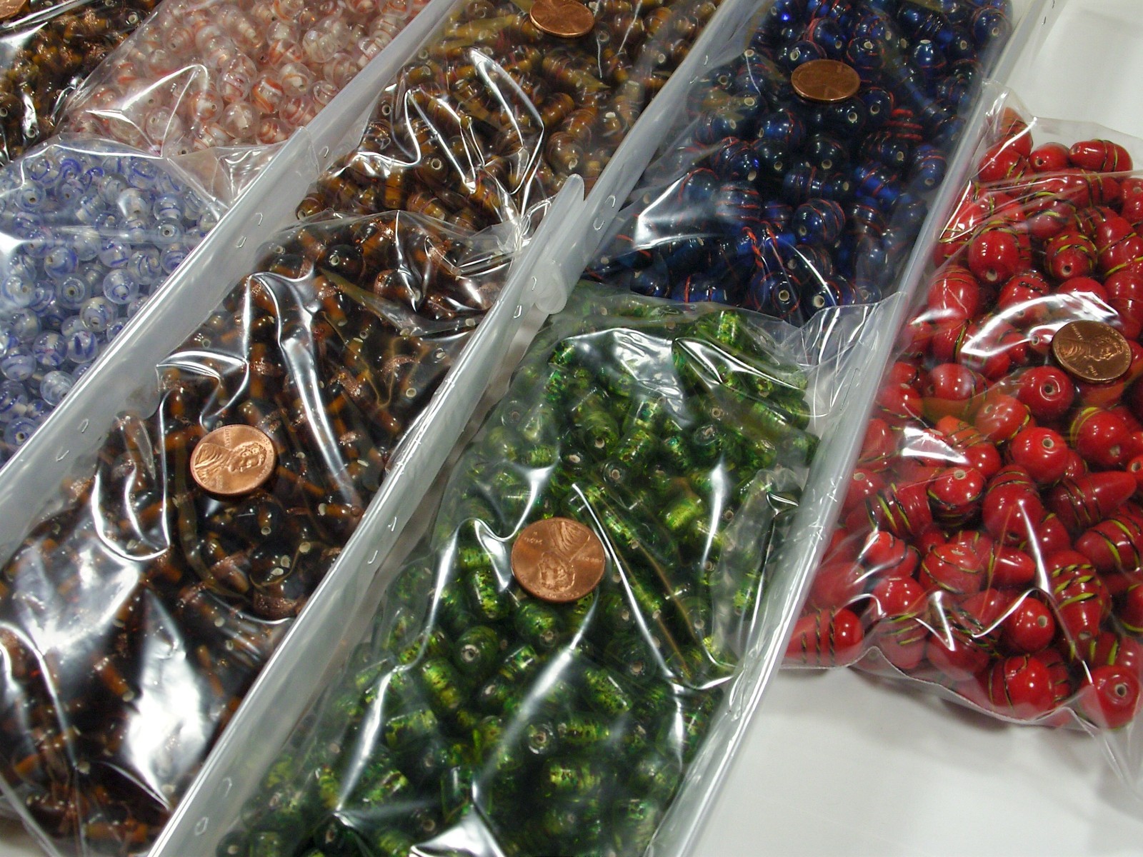 8 Pounds Assorted India Handmade Fancy Glass Beads Wholesale Bulk Lot (PK-1) ⭐