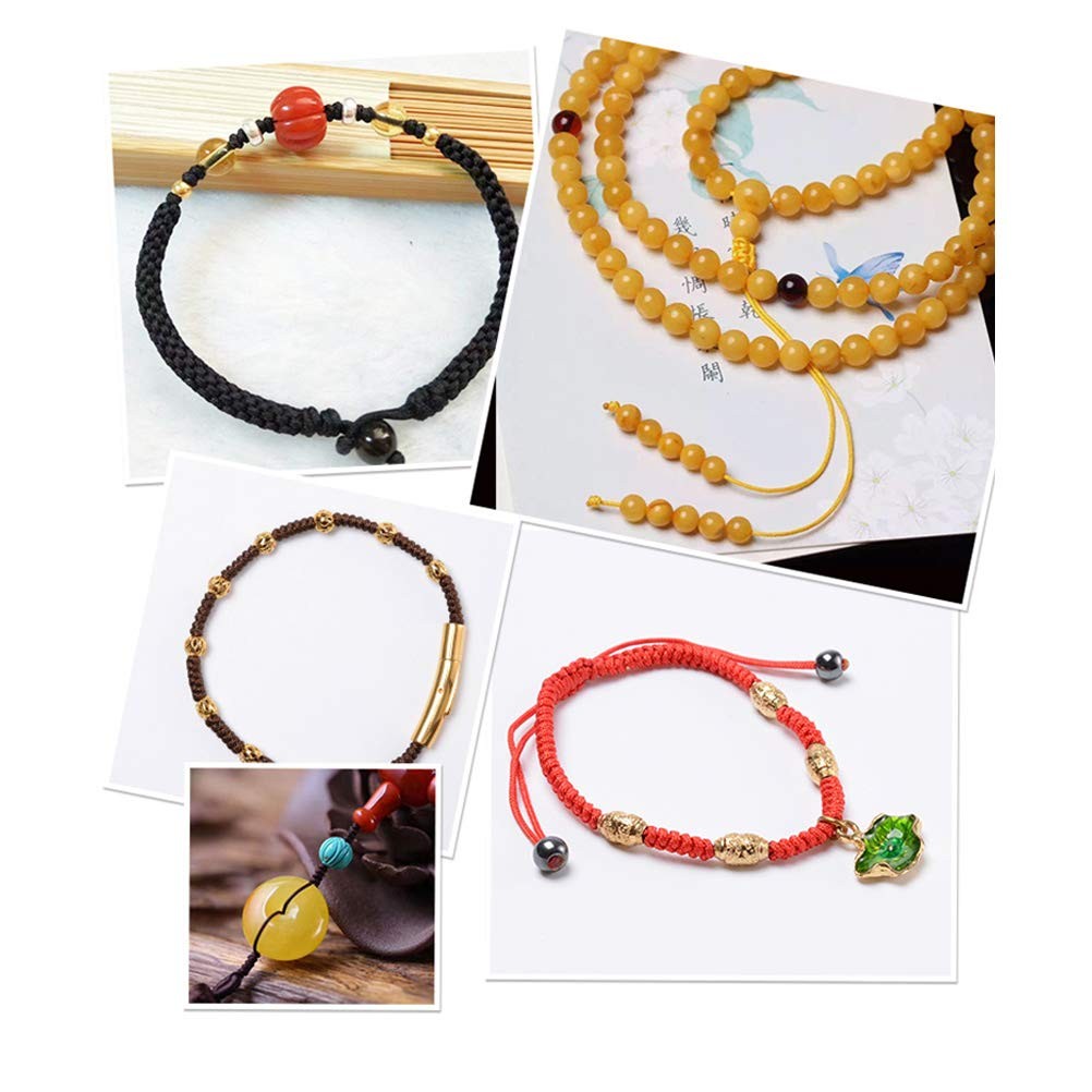 600 Yards 1mm Nylon Beading String Hilo Chino para Pulseras Chinese Knotting …